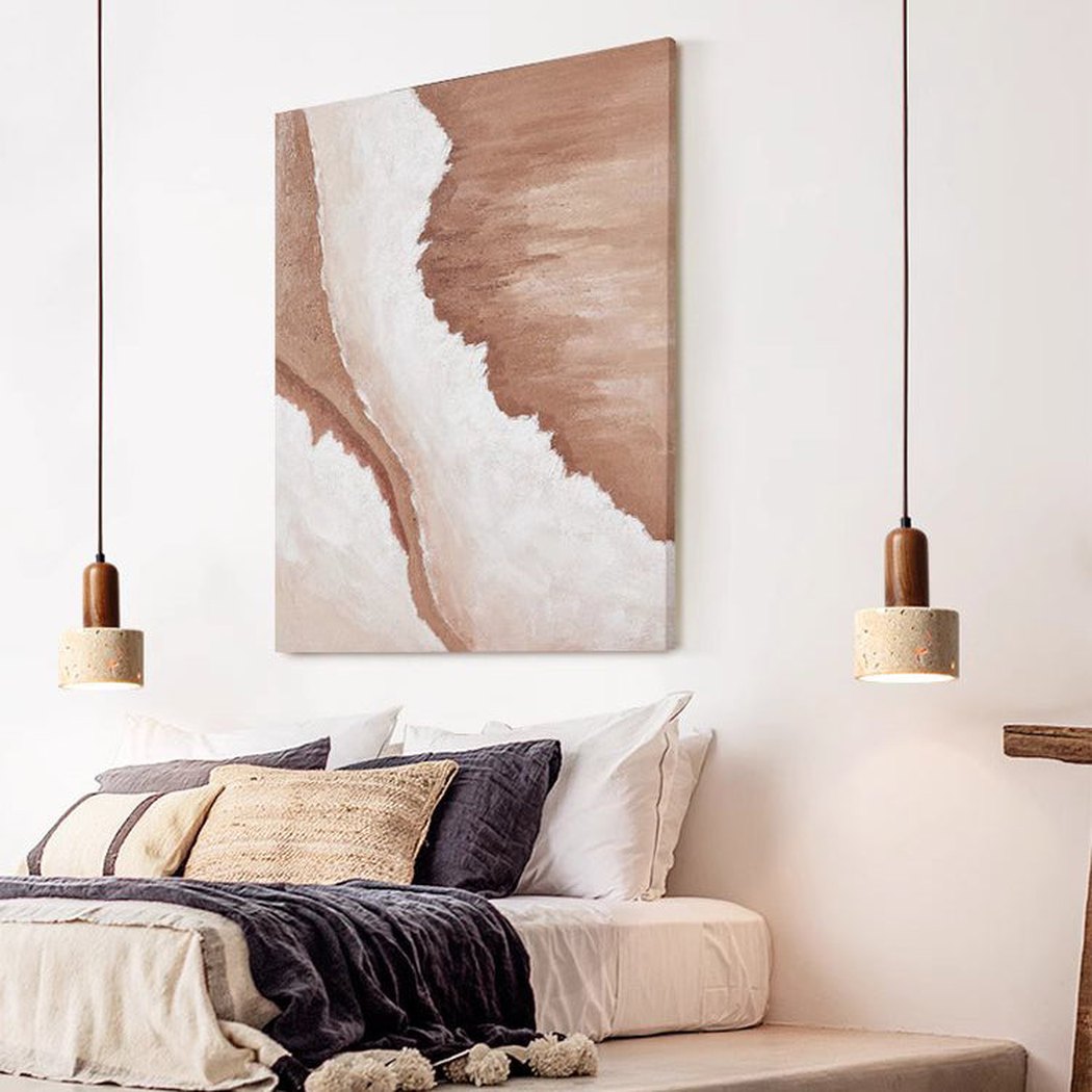 Sonoma Wood And Stone Minimalist Pendant Lights