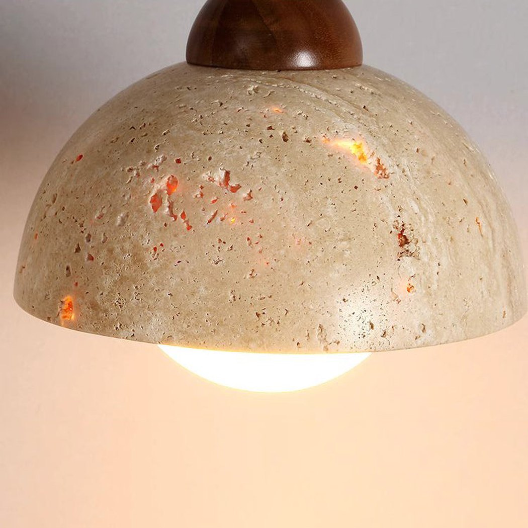 Sonoma Wood And Stone Minimalist Pendant Lights