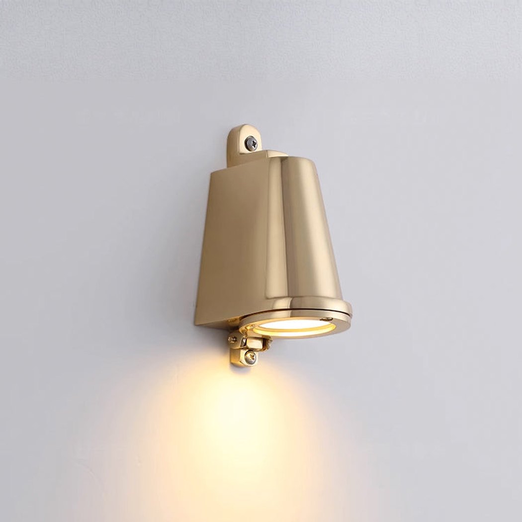 Bluebell Brass Outdoor Rain Proof Wall Light
