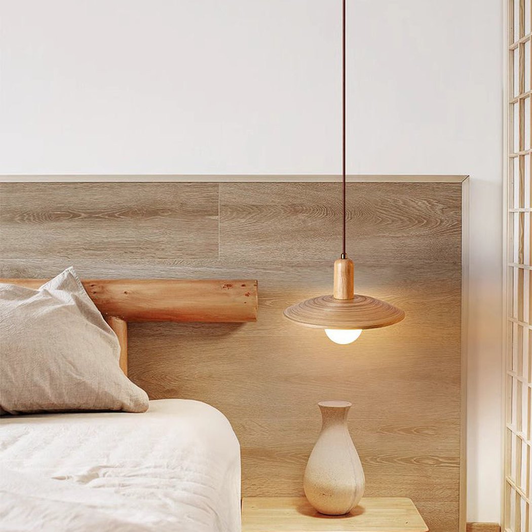 Ashwood Wooded Scandi Japandi Pendant Light