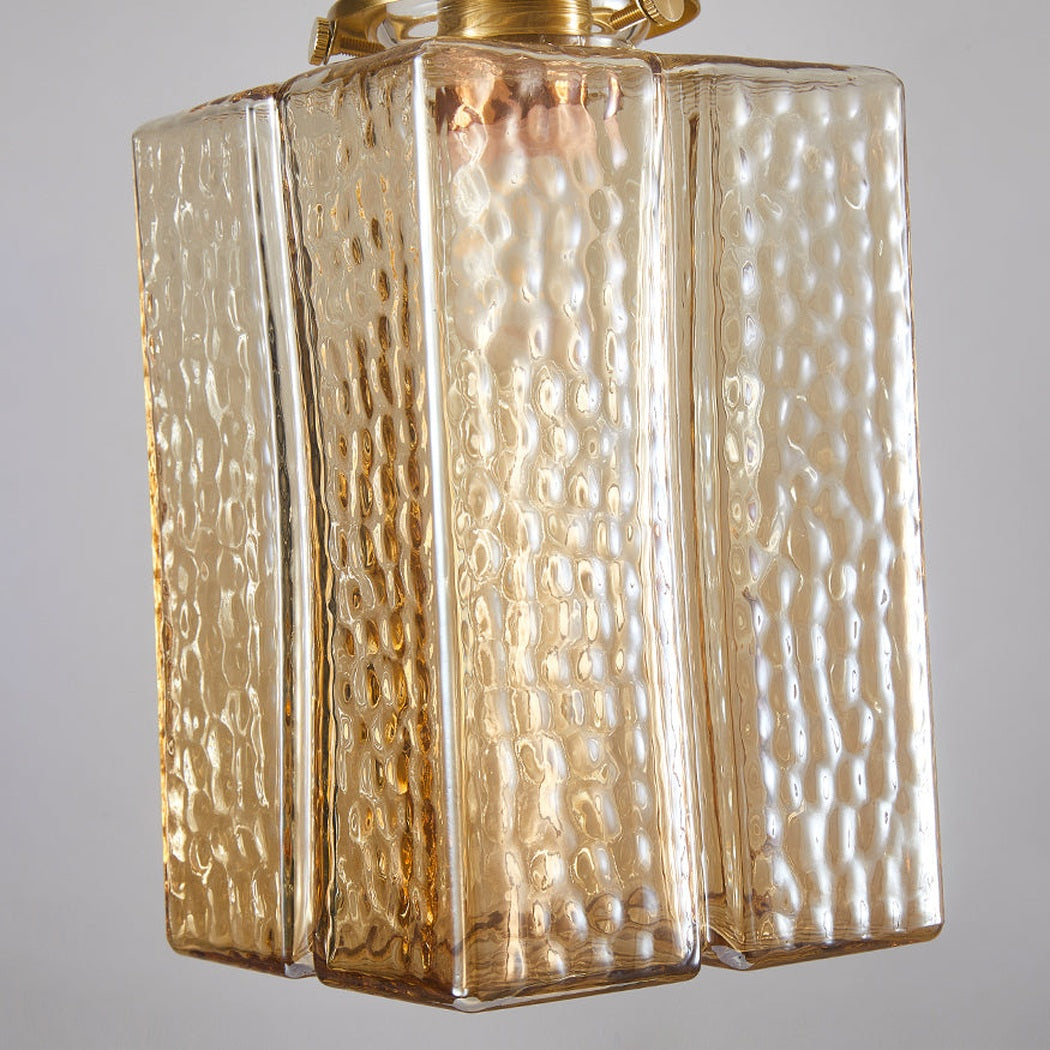 Hubert Glass Art Deco Pendant Light