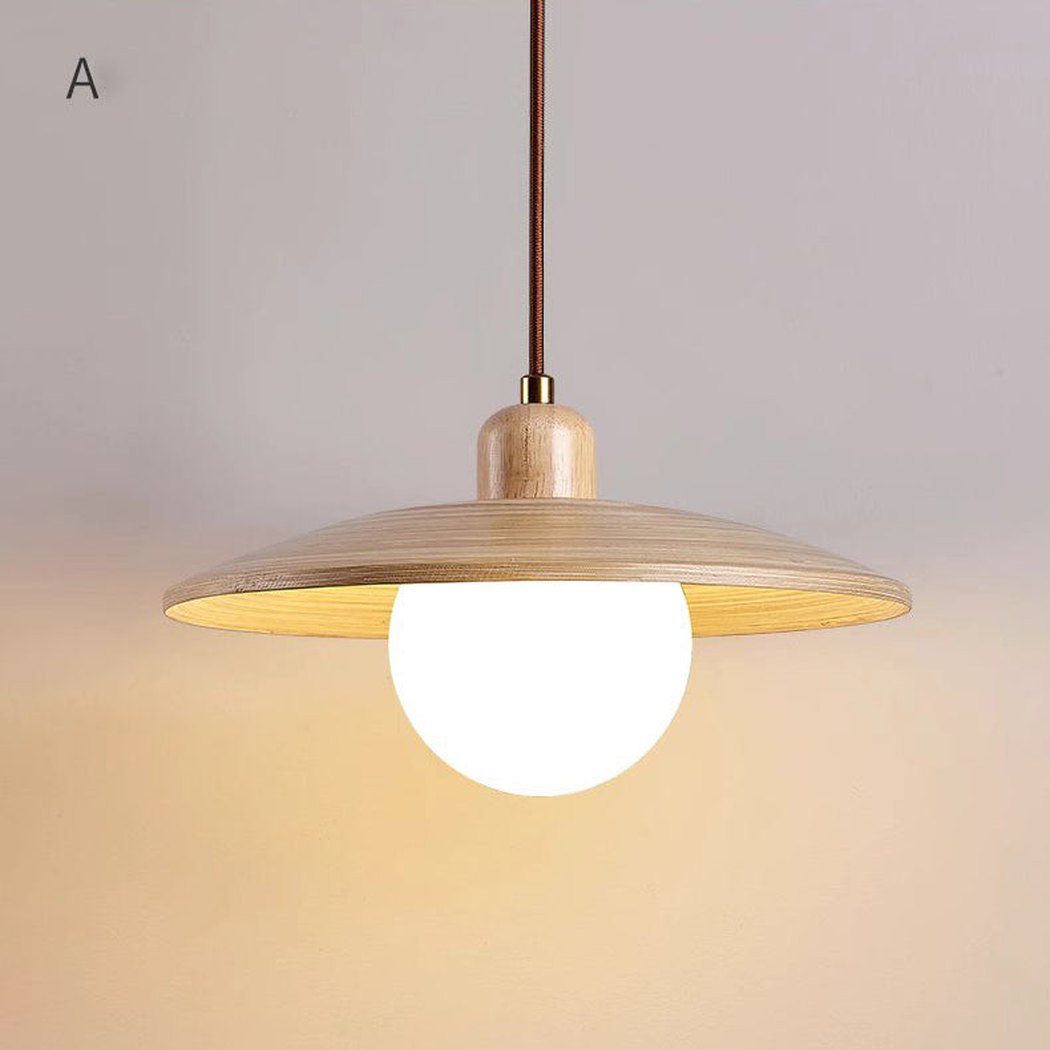 Ashwood Wooded Scandi Japandi Pendant Light