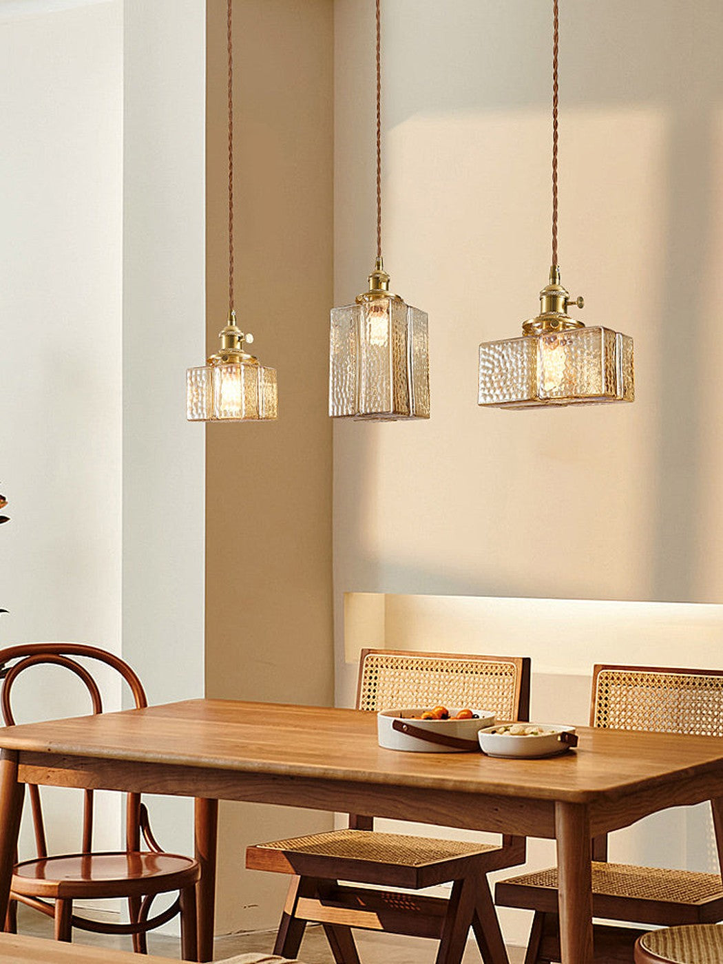 Hubert Glass Art Deco Pendant Light