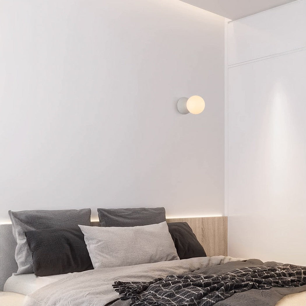 Nero Bianco Minimalist Stone Wall Sconce / Ceiling Light