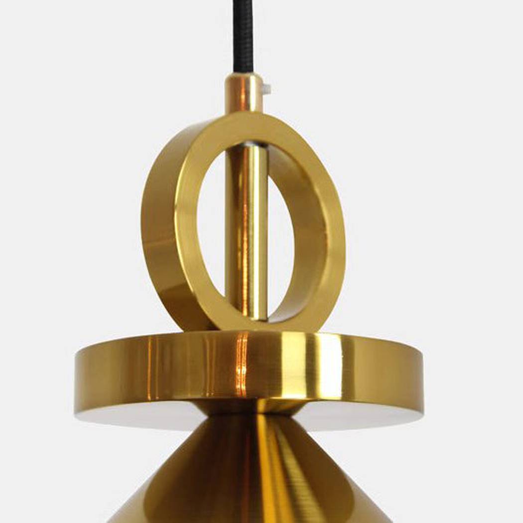Amun Modern Pulley Brass Pendant Light