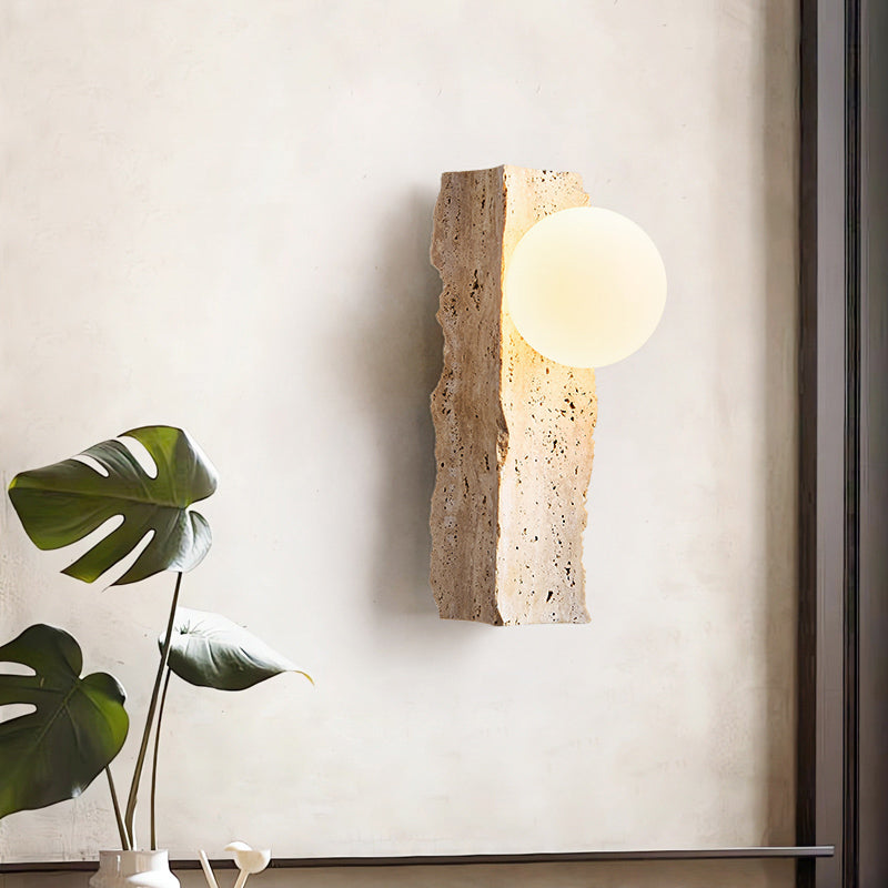 Sonoma Chisel Wabi Sabi Stone Wall Light / Sconce