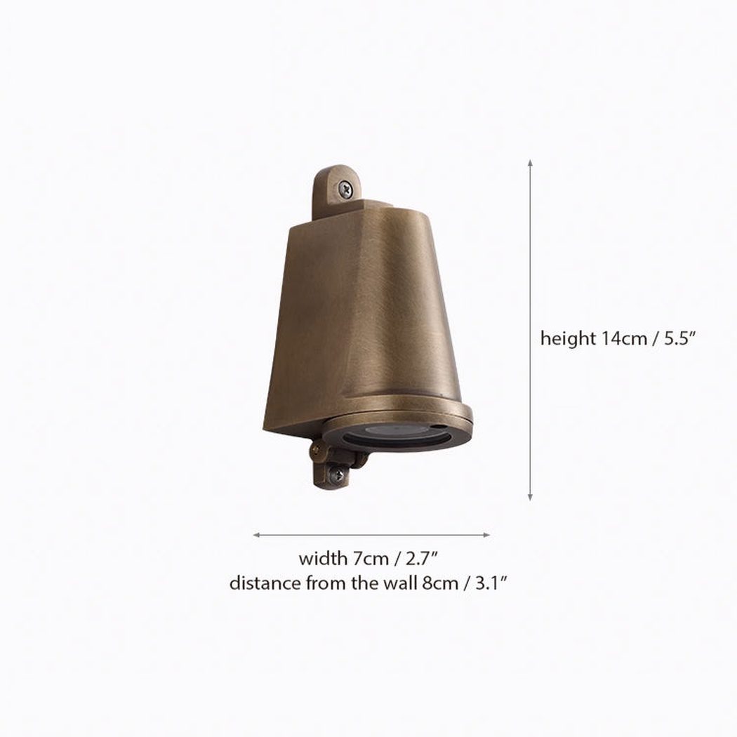 Bluebell Brass Outdoor Rain Proof Wall Light