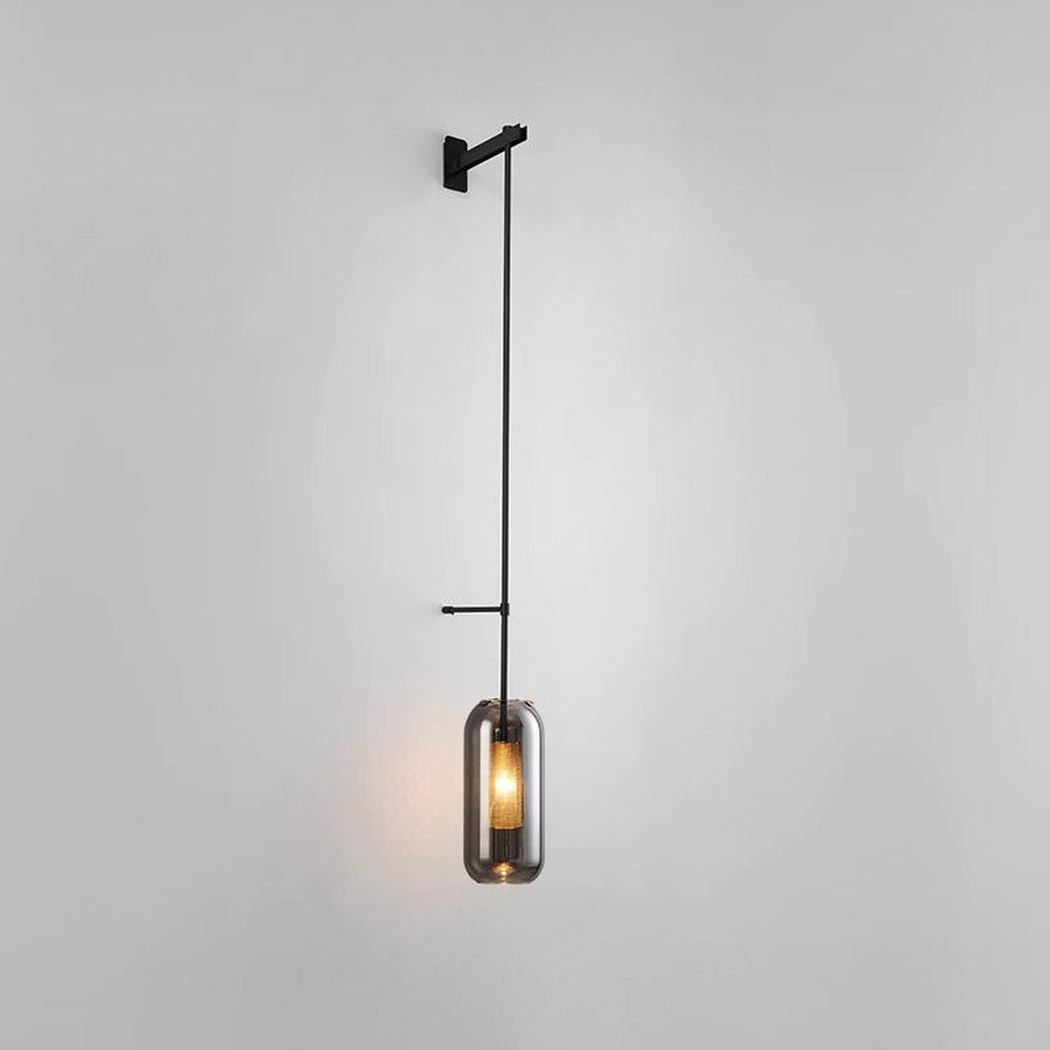 Chiswick Glass Shade Long Arm Wall Light
