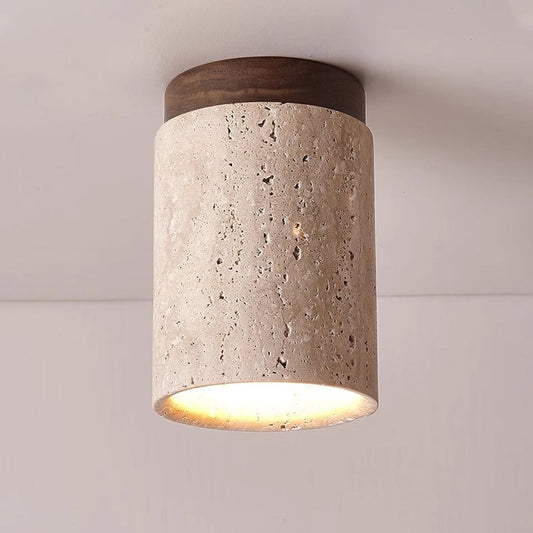 Sonoma Wood And Stone Minimalist Ceiling Light