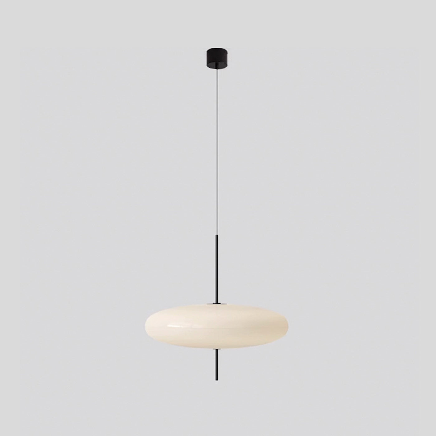 Fluo Bauhaus Milk Glass Pendant Light