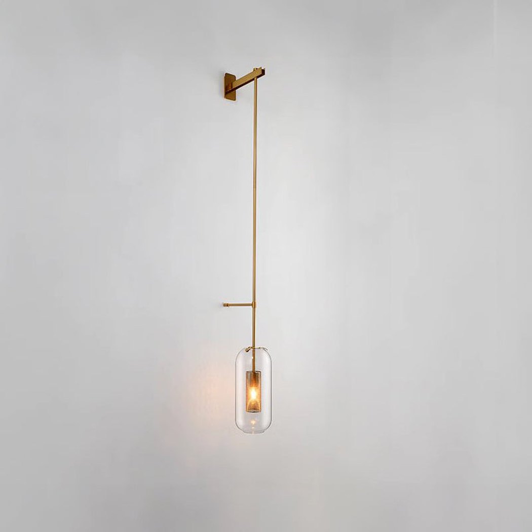 Chiswick Glass Shade Long Arm Wall Light