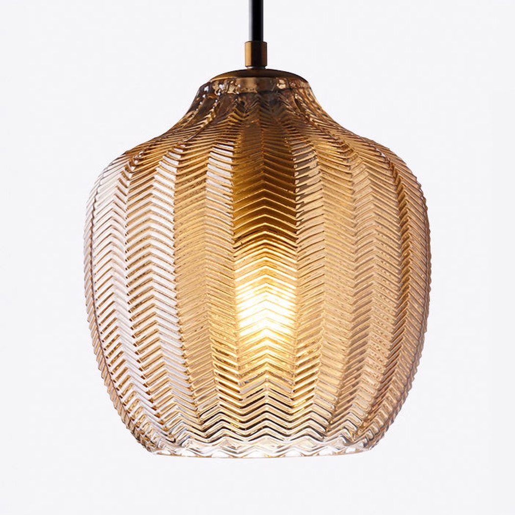 Yui Mid Century Glass Shade Pendant Light