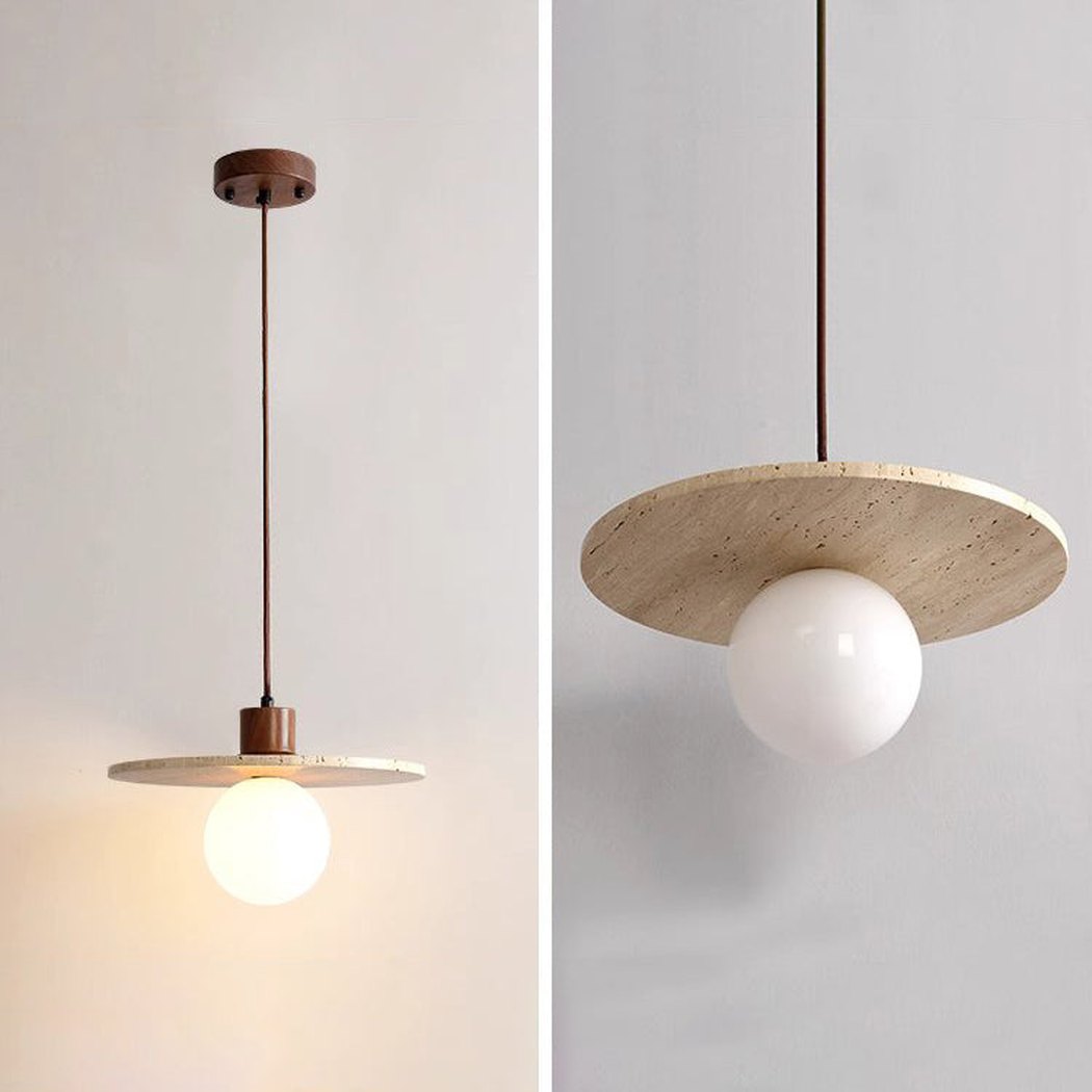 Sonoma Wood And Stone Minimalist Pendant Lights