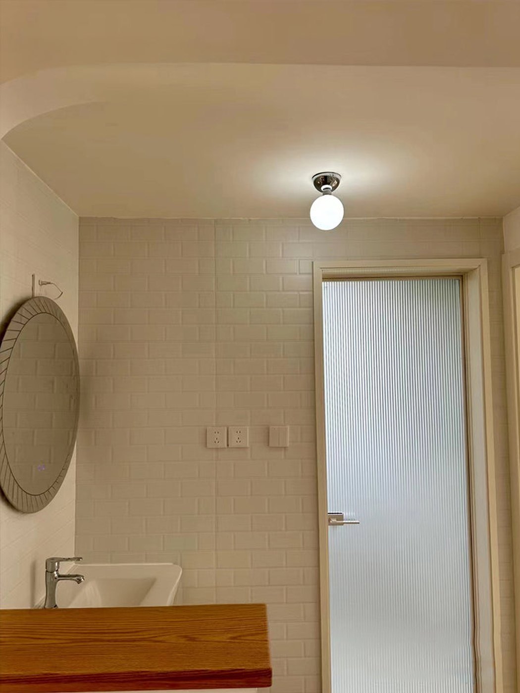 Argent Bauhaus Minimalist Wall Sconce / Ceiling Light