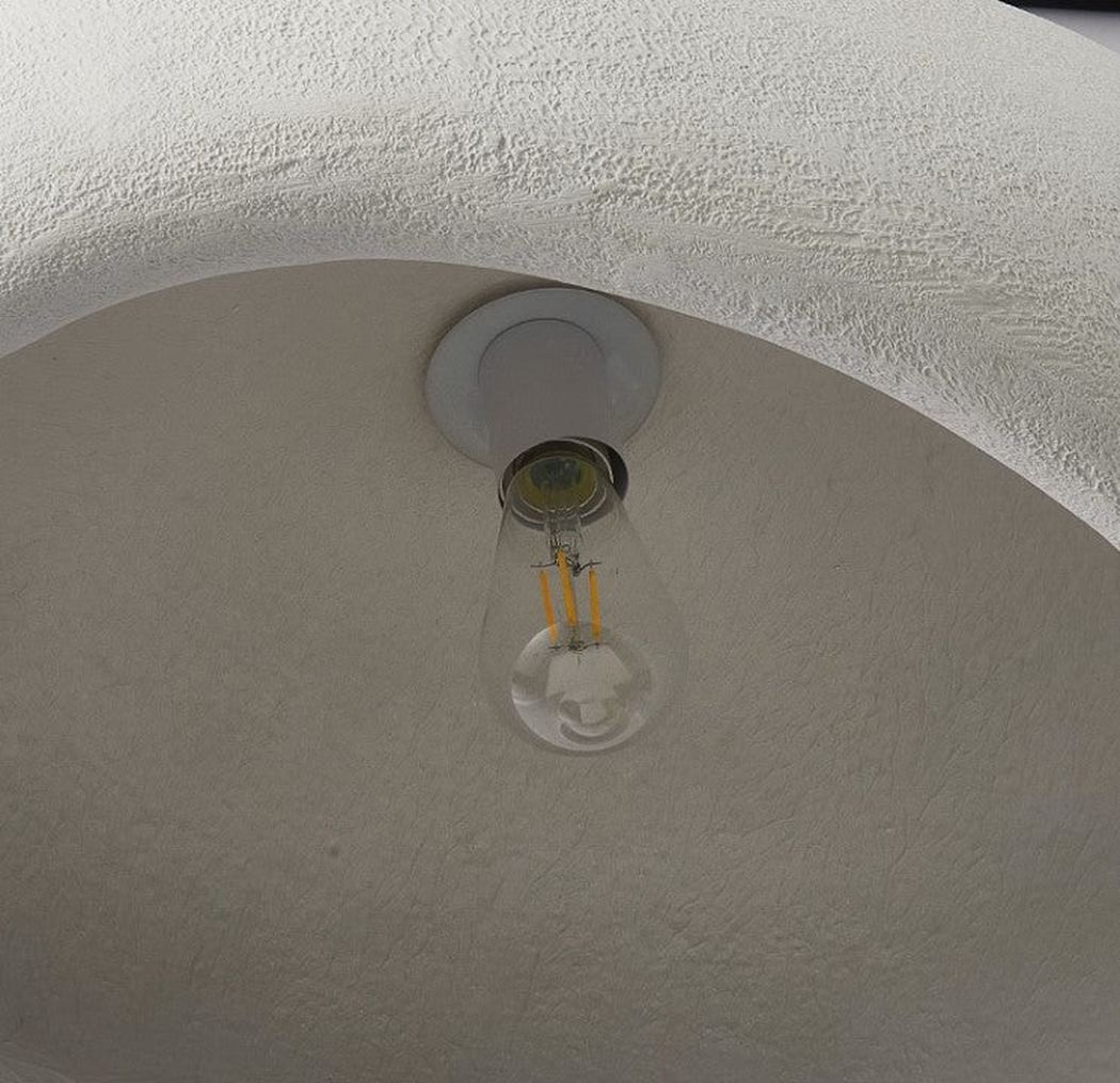 Stucco Textured Pebble Stone Plaster Pendant Light