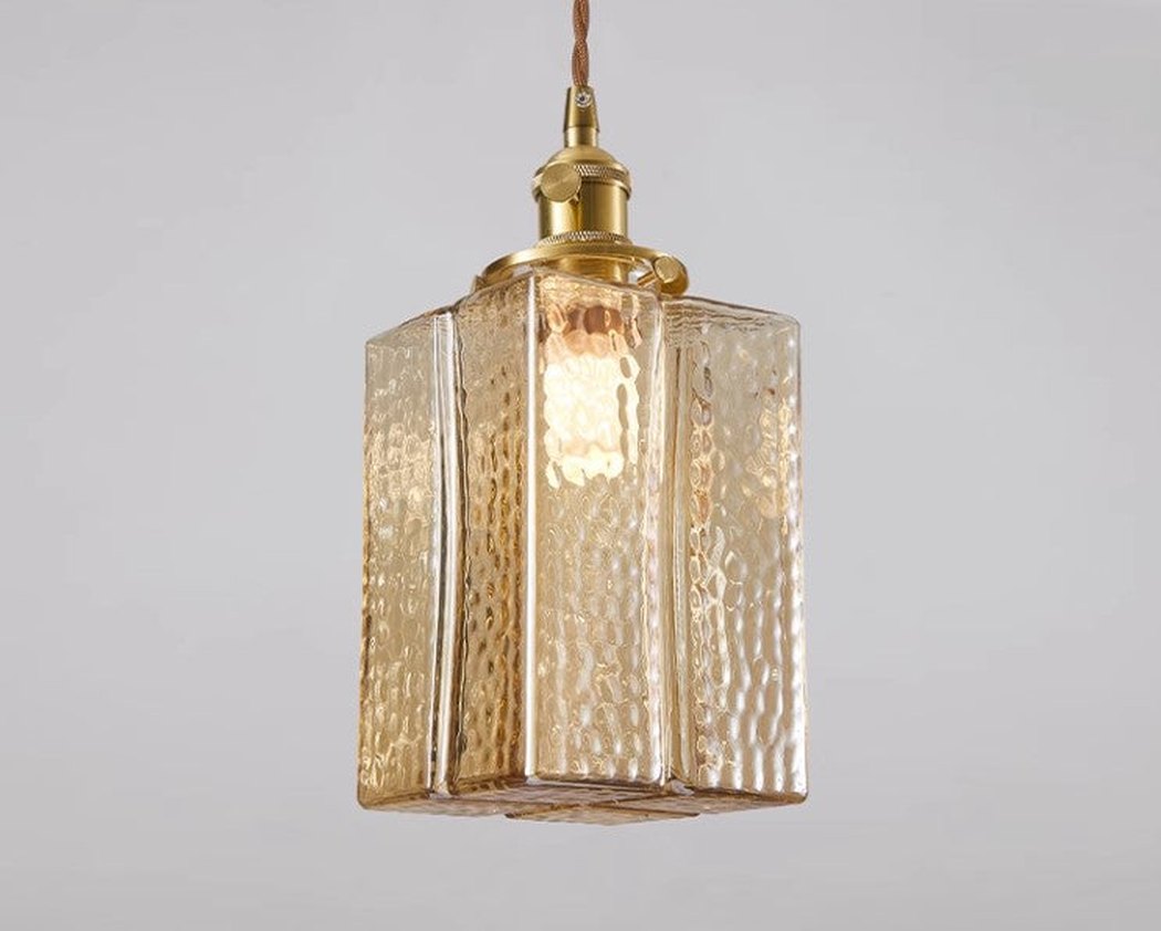Hubert Glass Art Deco Pendant Light