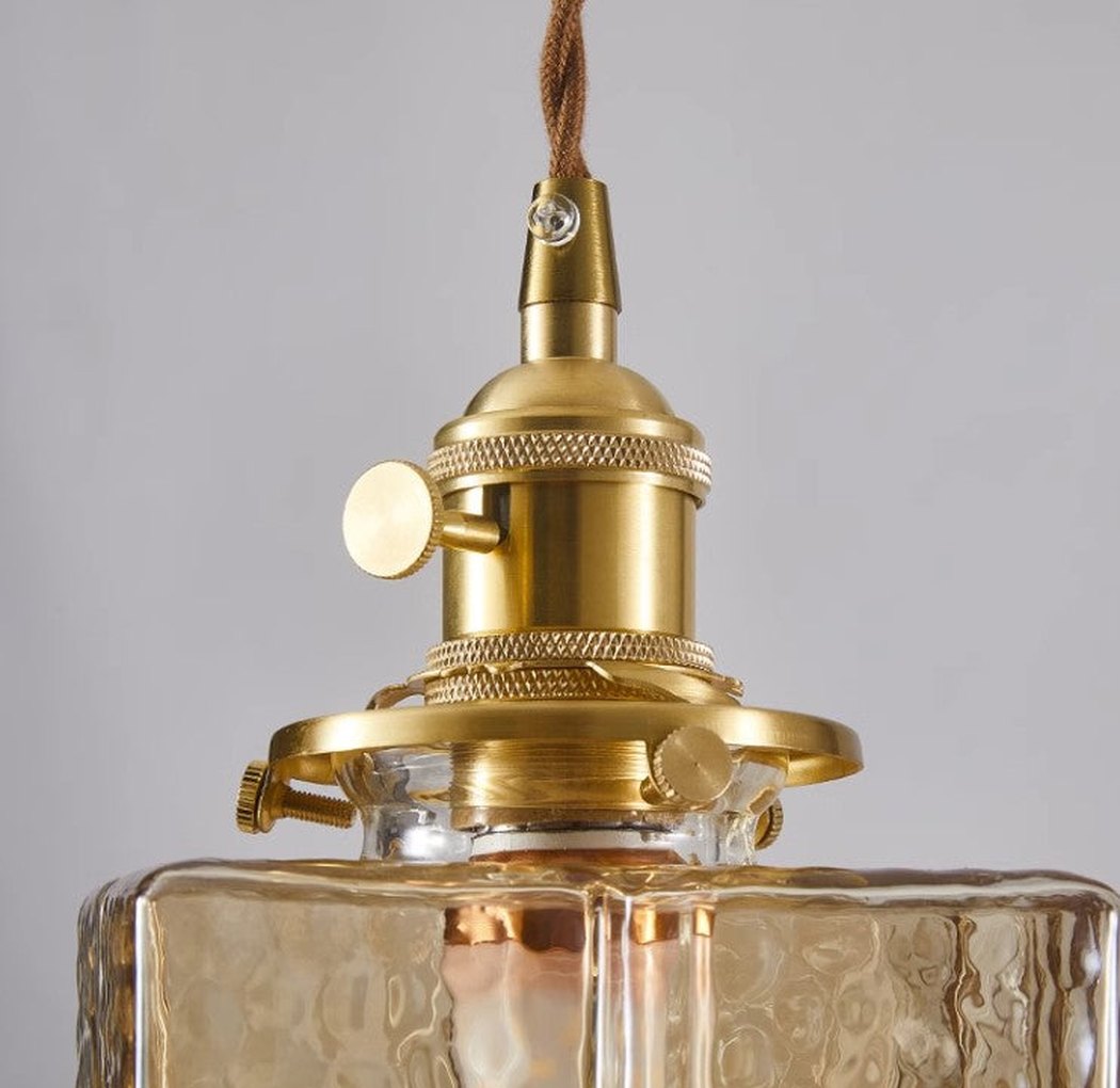 Hubert Glass Art Deco Pendant Light