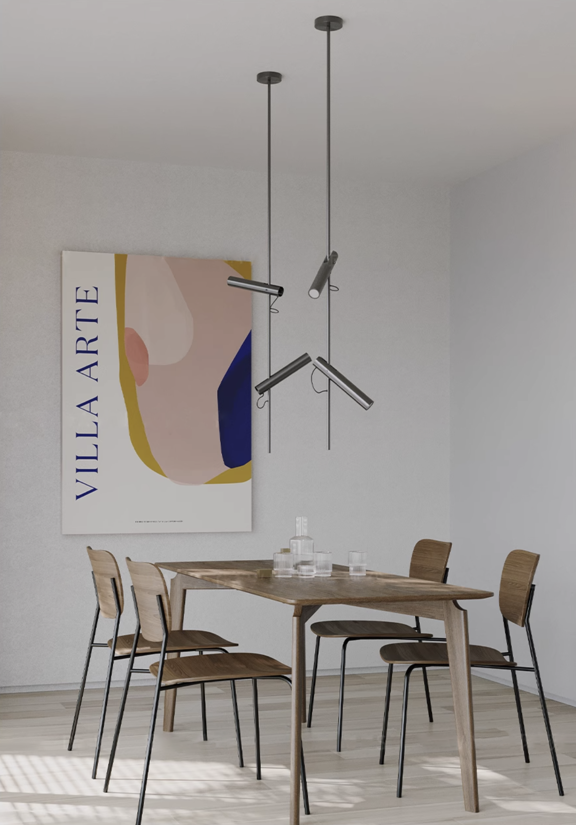 Ansel Minimalist Line Ceiling / Pendant Spot Light