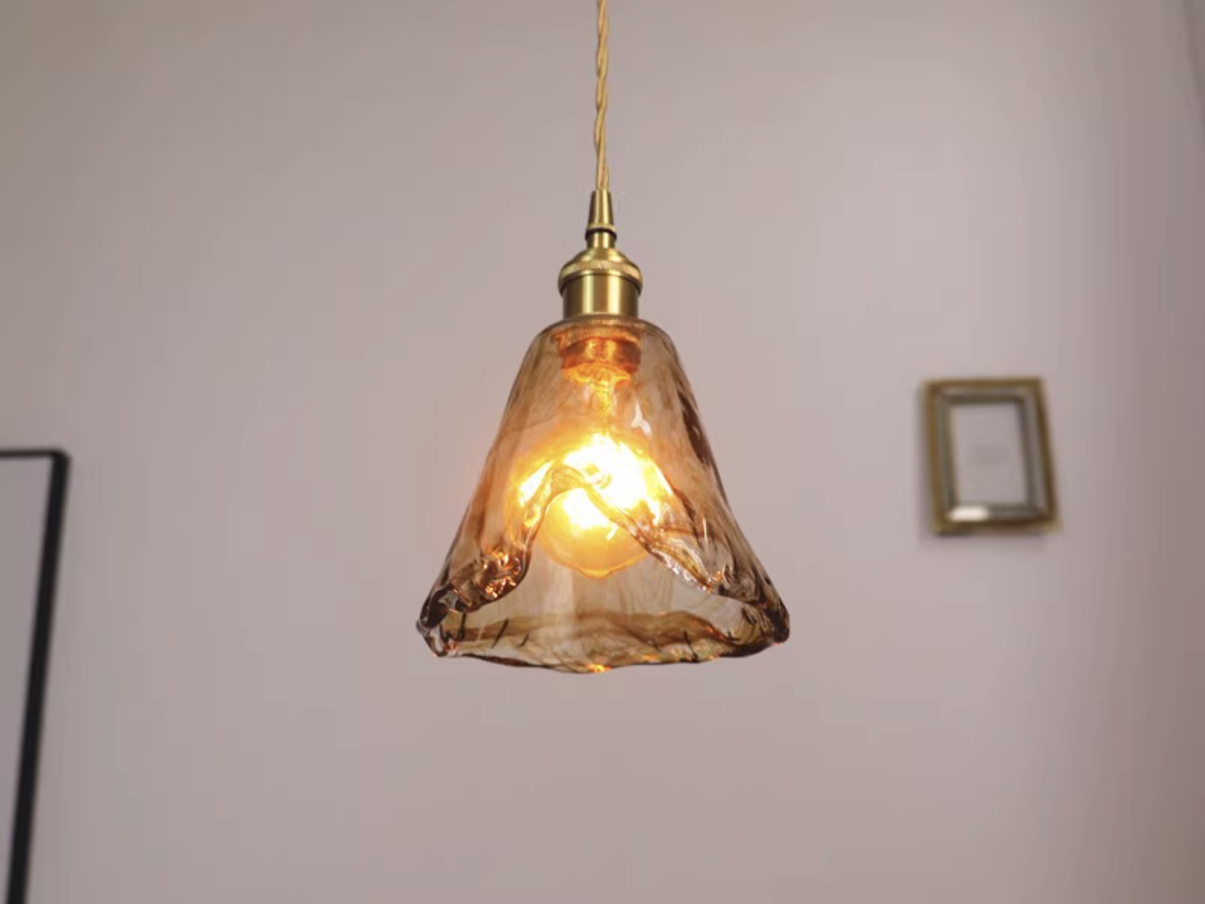 Aurelian Tinted Melted Glass Pendant Light