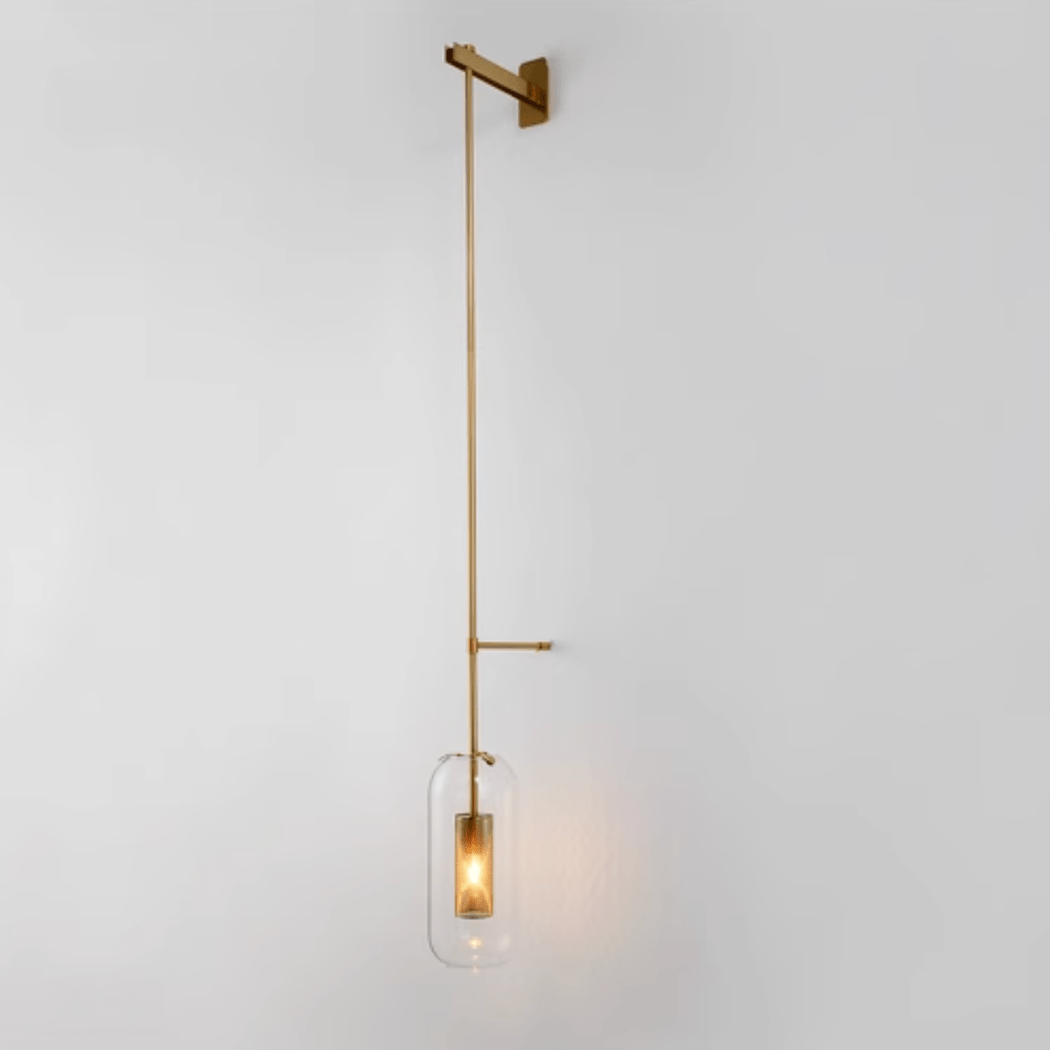 Chiswick Glass Shade Long Arm Wall Light