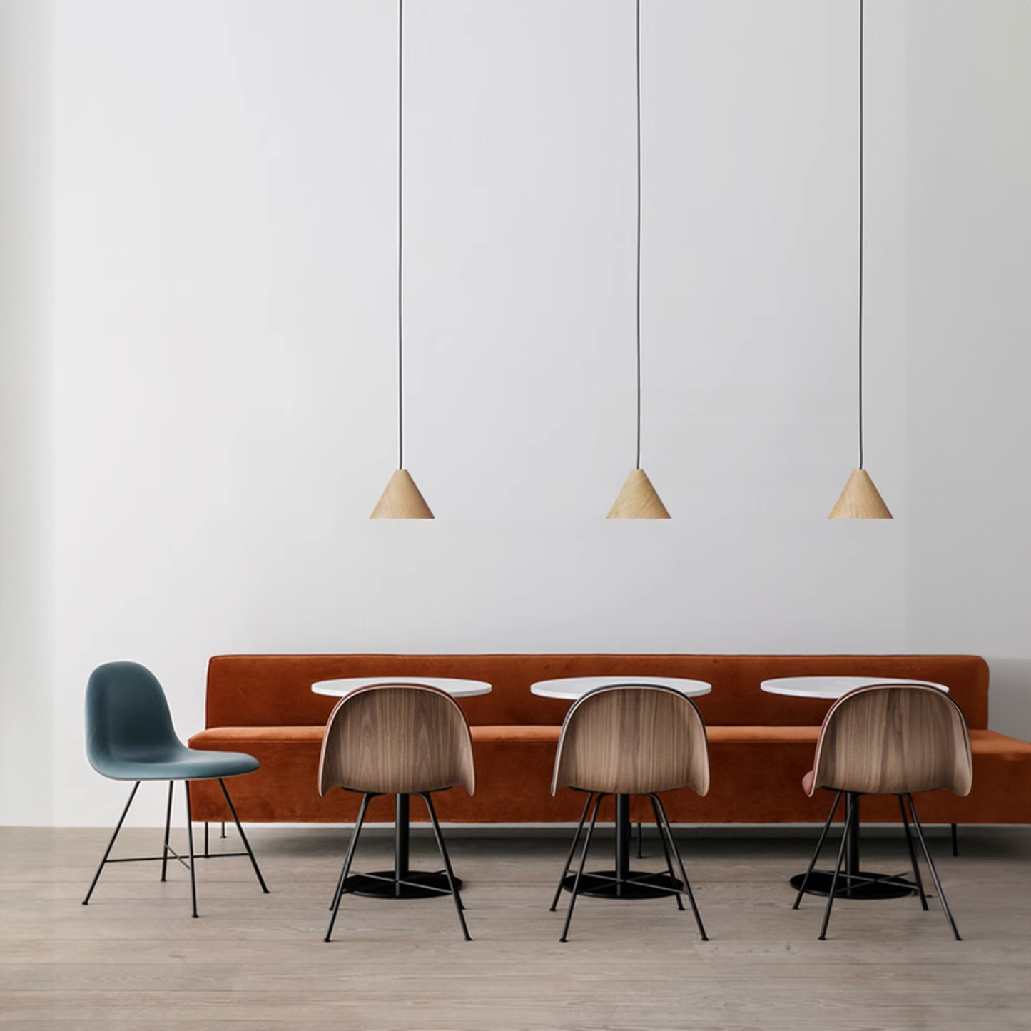 Geppetto Wooden Cone Pendant Light