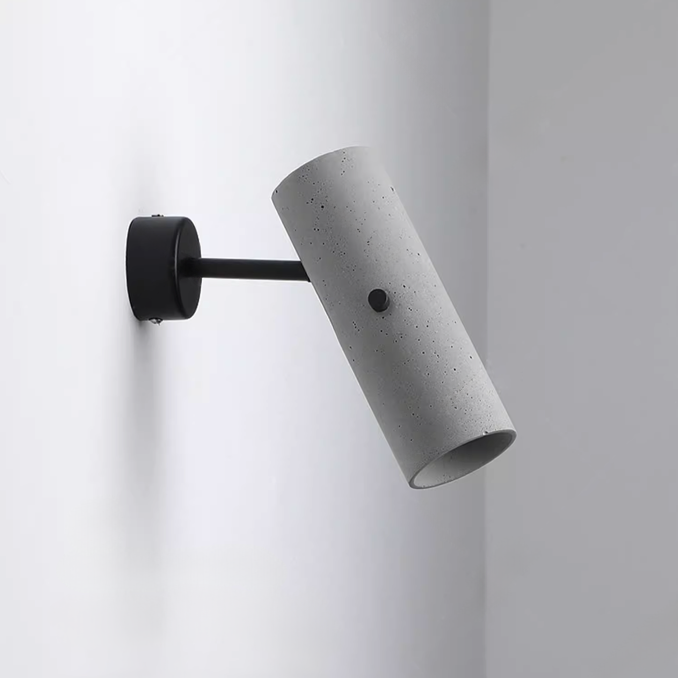 Concrete Pipe Minimalist Line Wall Light