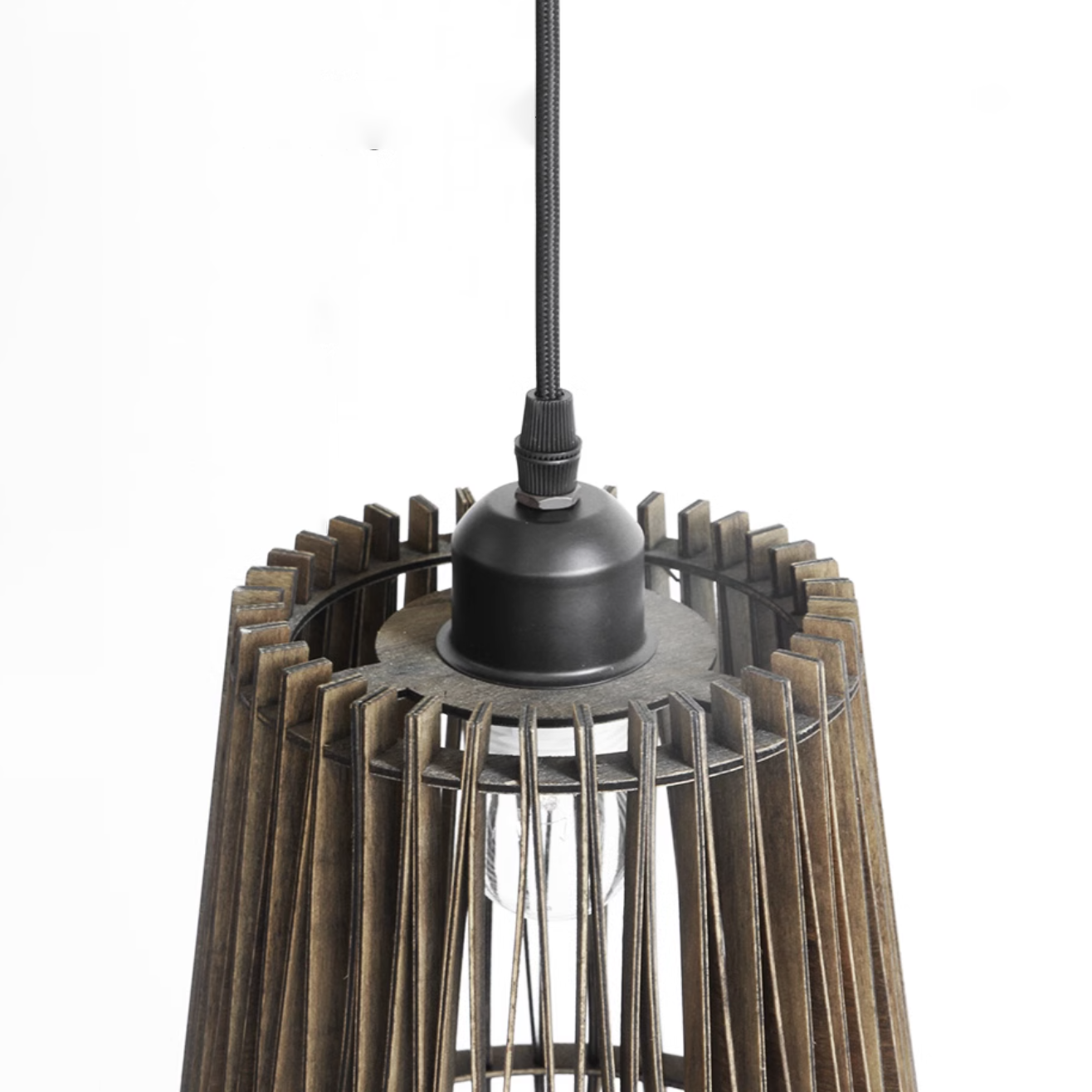 Kaho Wooden Shade Japandi Pendant Light