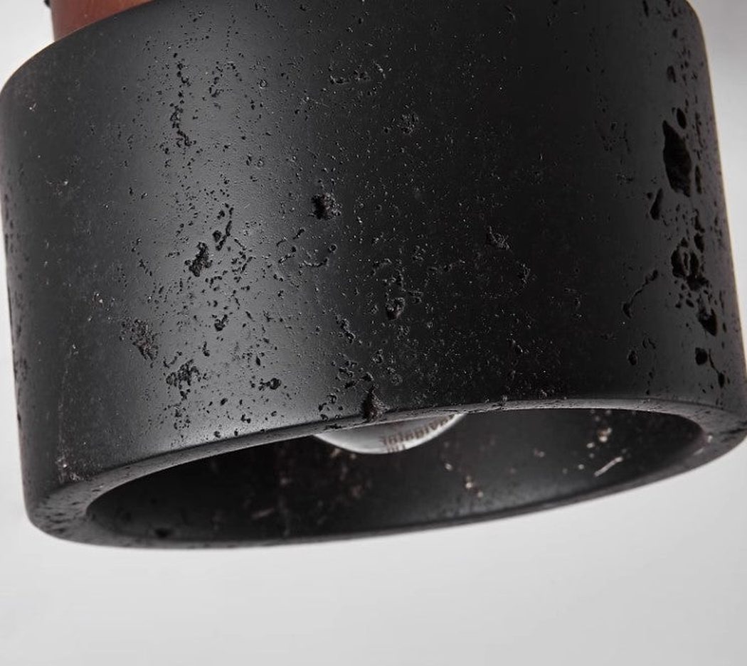 Sonoma Black Stone Ceiling Light