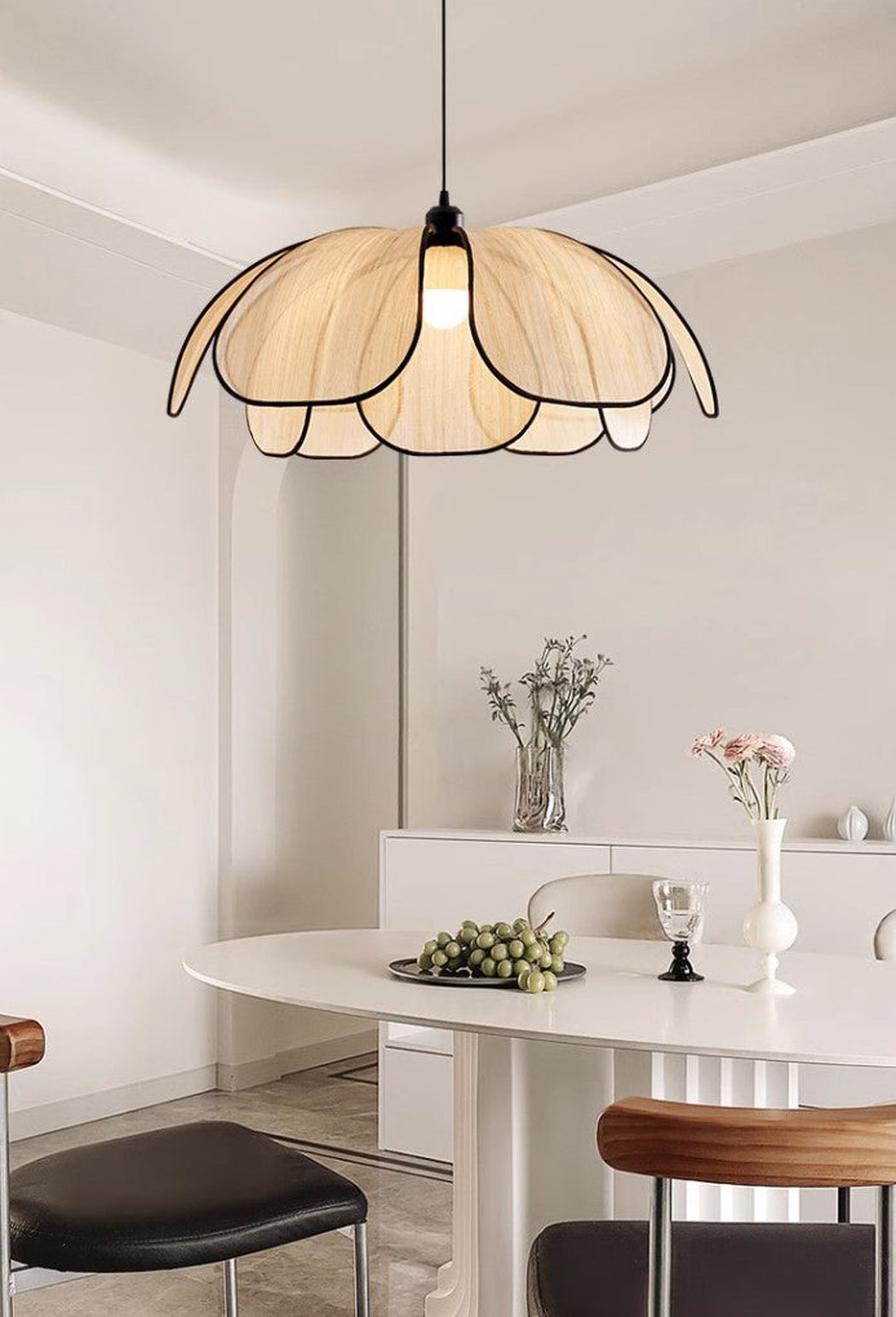 Lillian Mesh Hemp Petals Pendant Light