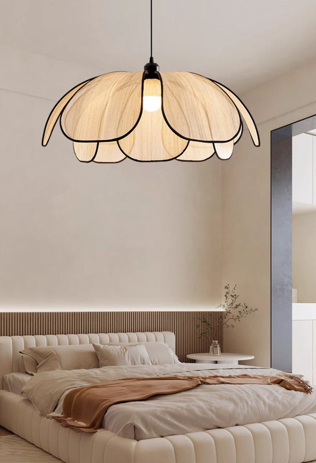 Lillian Mesh Hemp Petals Pendant Light