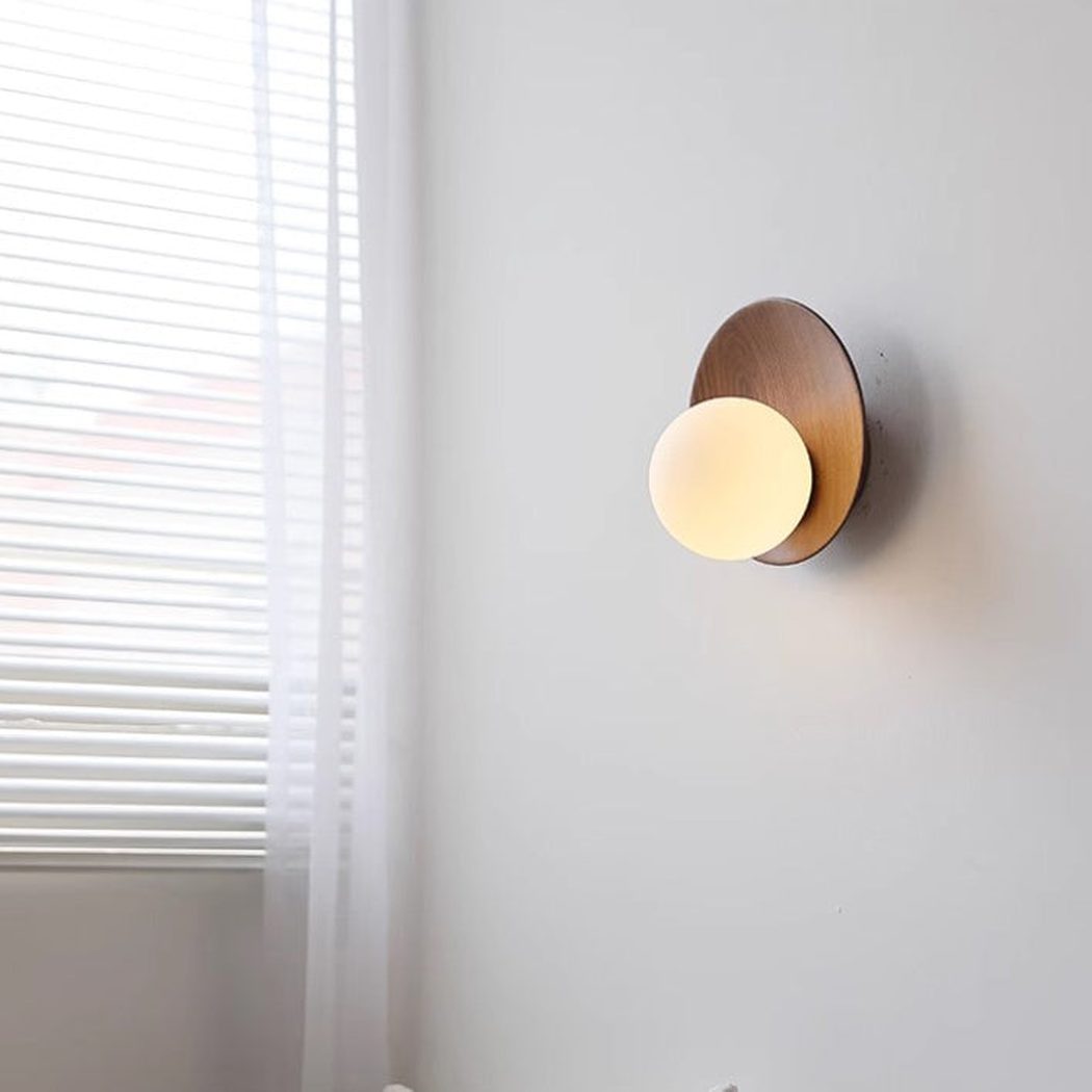 Dekisugi Wooden Plate Japandi Wall Light