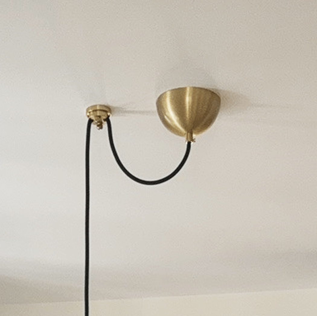 Milled Brass Hanging Cable Ceiling Clip