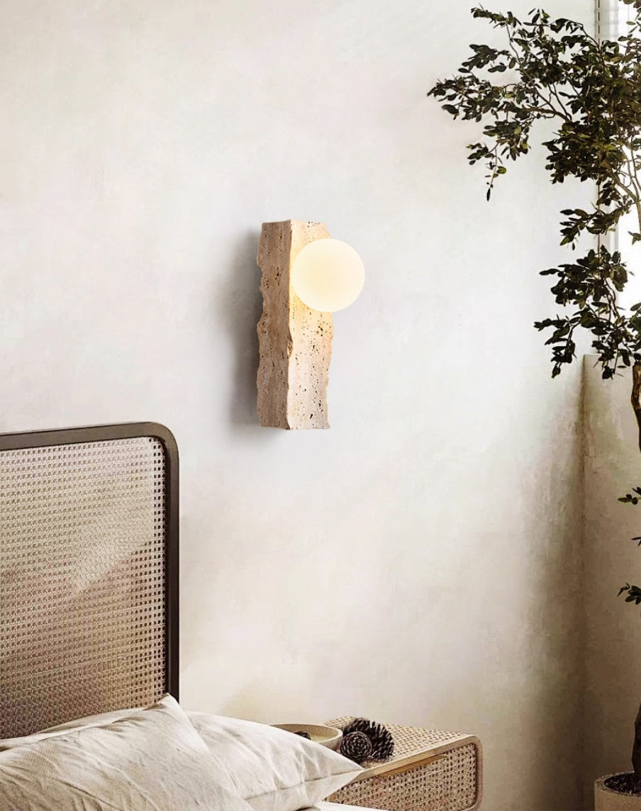 Sonoma Chisel Wabi Sabi Stone Wall Light / Sconce