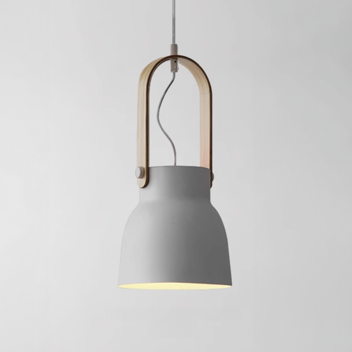 Scandi Minimalist Wooden Pendant Light