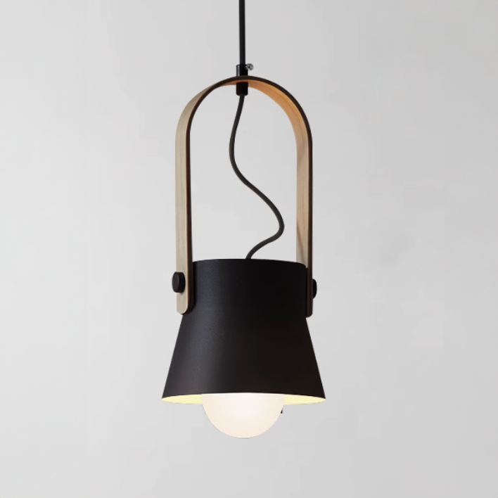 Scandi Minimalist Wooden Pendant Light
