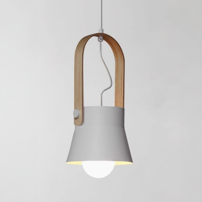 Scandi Minimalist Wooden Pendant Light