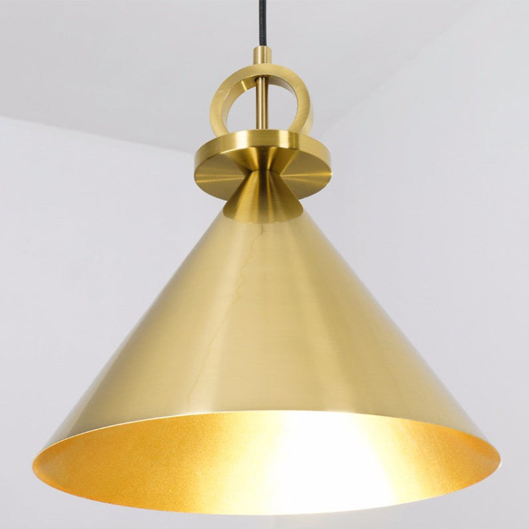 Amun Modern Pulley Brass Pendant Light