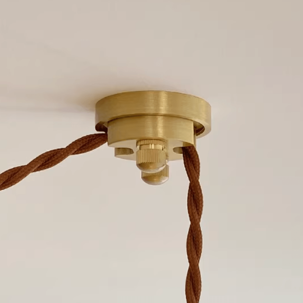Milled Brass Hanging Cable Ceiling Clip