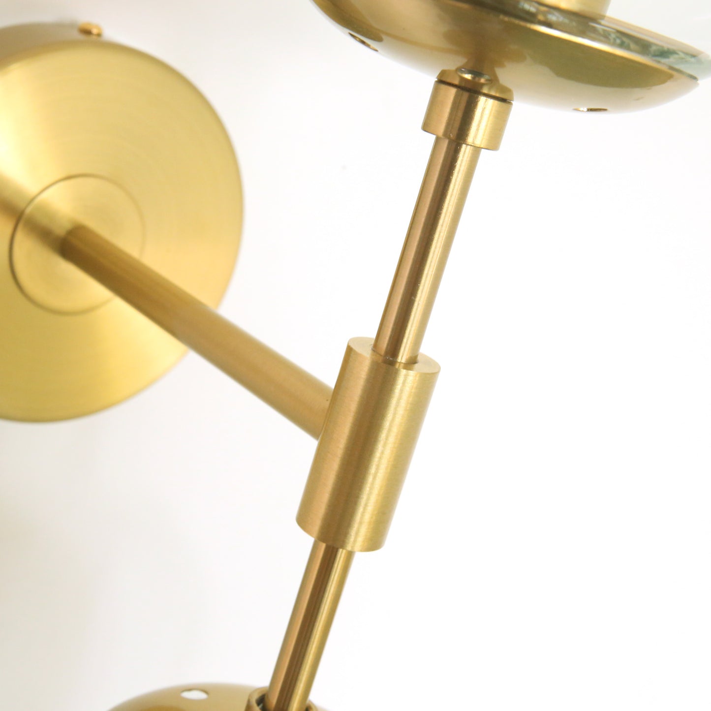 Ritz Duo Brass Art Deco Wall Sconce