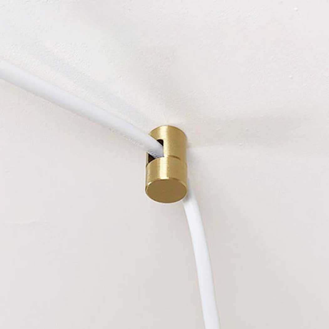 Milled Brass Hanging Cable Ceiling Clip