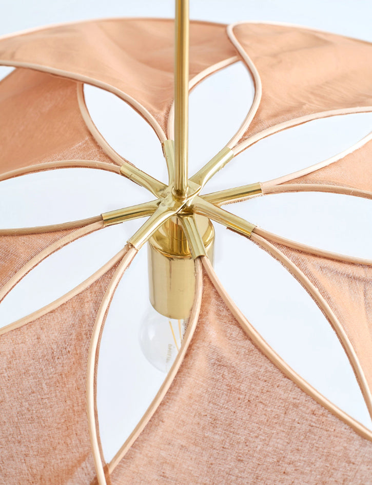 Magnolia Fabric Wabi Sabi Floral Pendant Light