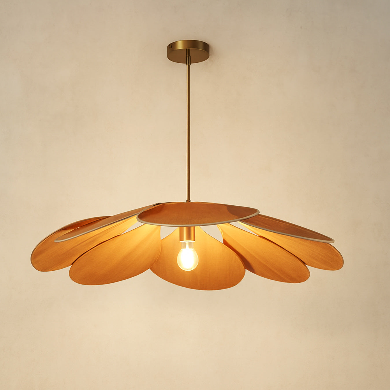 Magnolia Fabric Wabi Sabi Floral Pendant Light