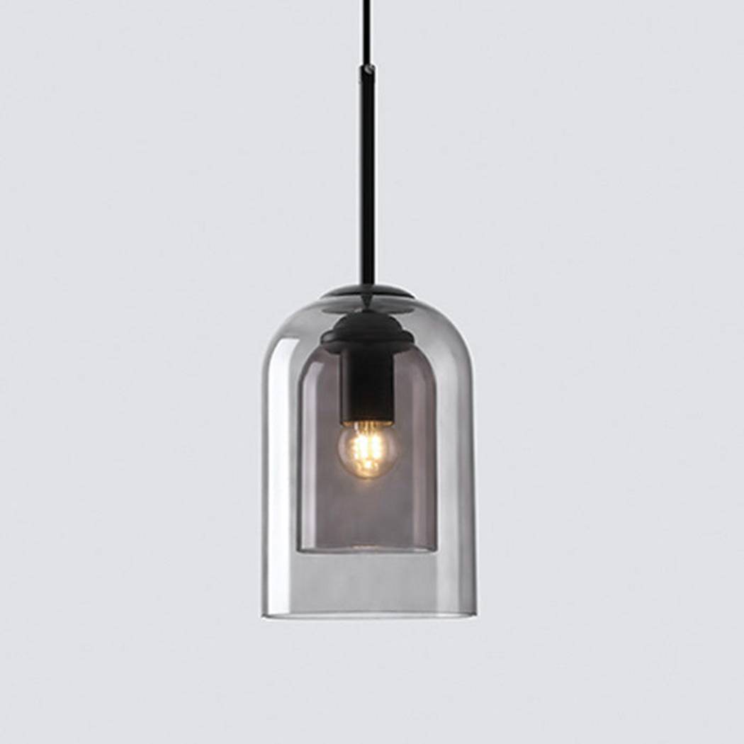 Harper Double Glass Shade Modern Minimalist Pendant Light