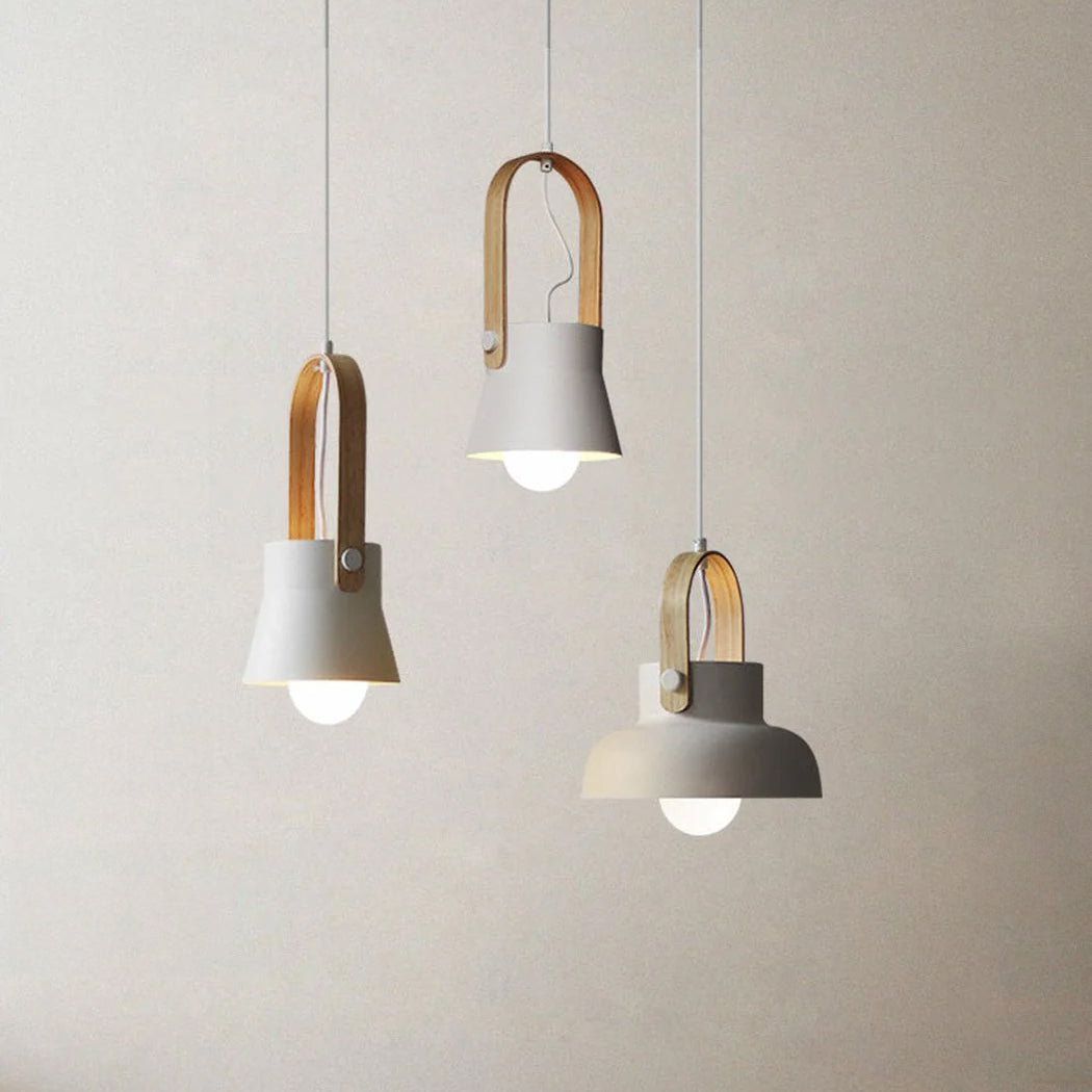 Scandi Minimalist Wooden Pendant Light