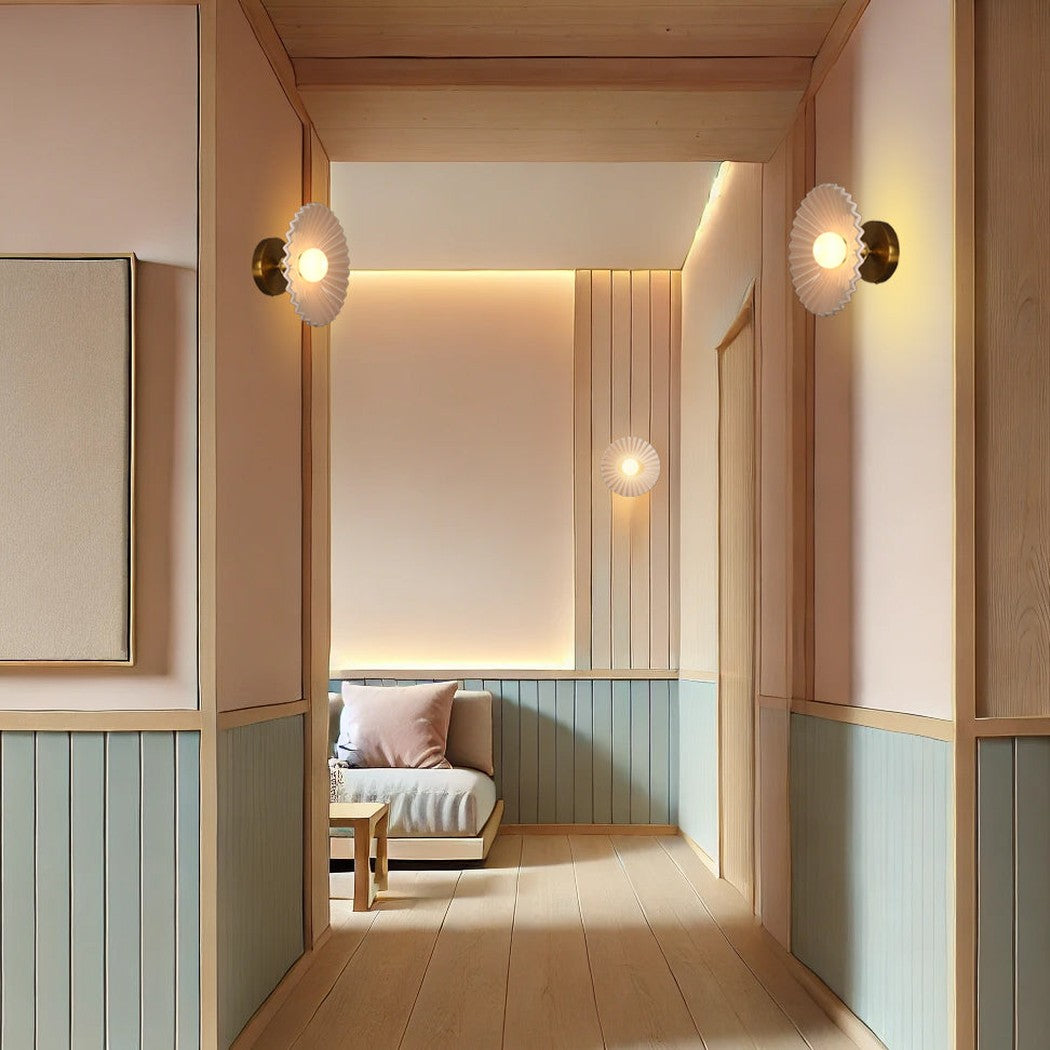 Tutu Pastel Pink and Blue Porcelain Wall Sconce / Ceiling Light