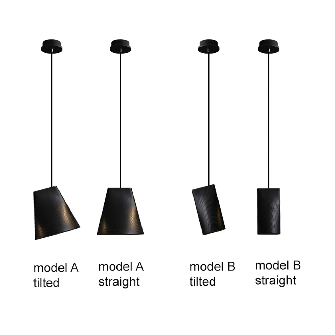 Walnut Solid Wood Minimalist Scandinavian Pendant Light