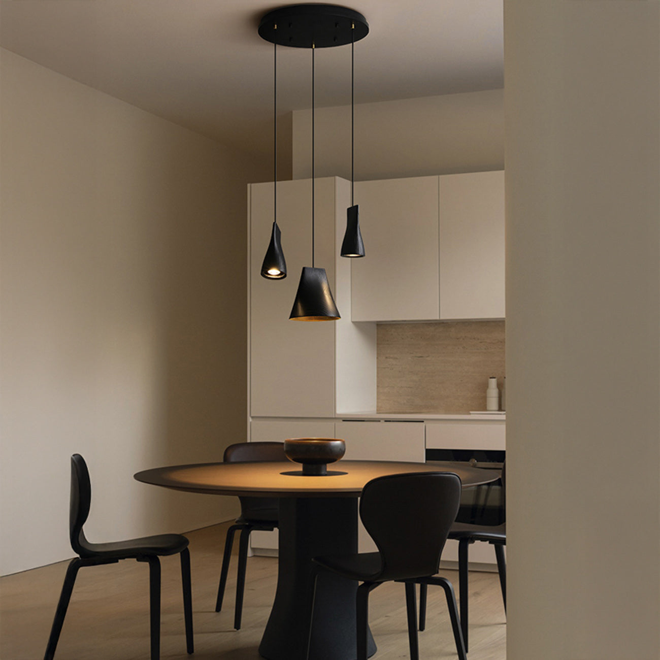 Walnut Solid Wood Minimalist Scandinavian Pendant Light