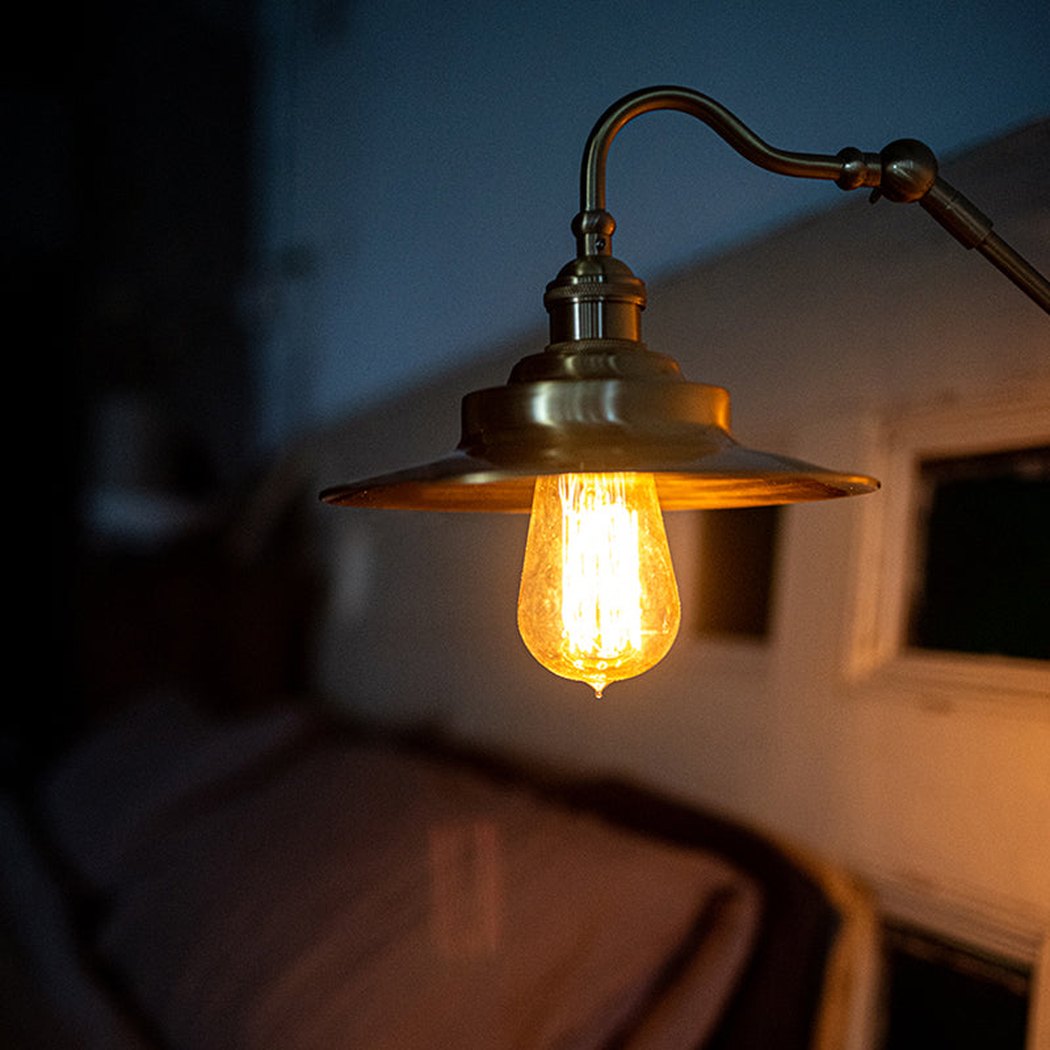 Brass Gooseneck Wall Light