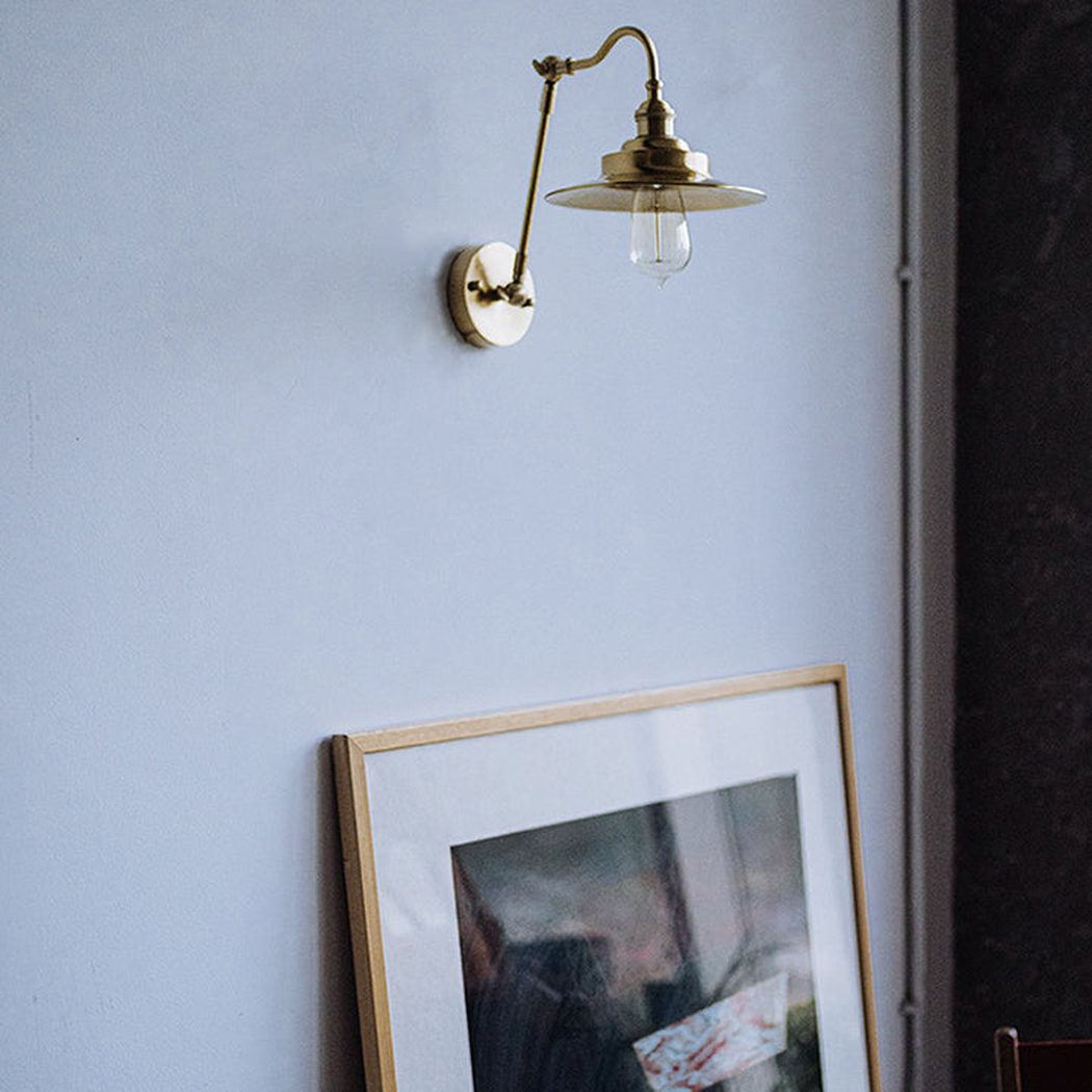 Brass Gooseneck Wall Light