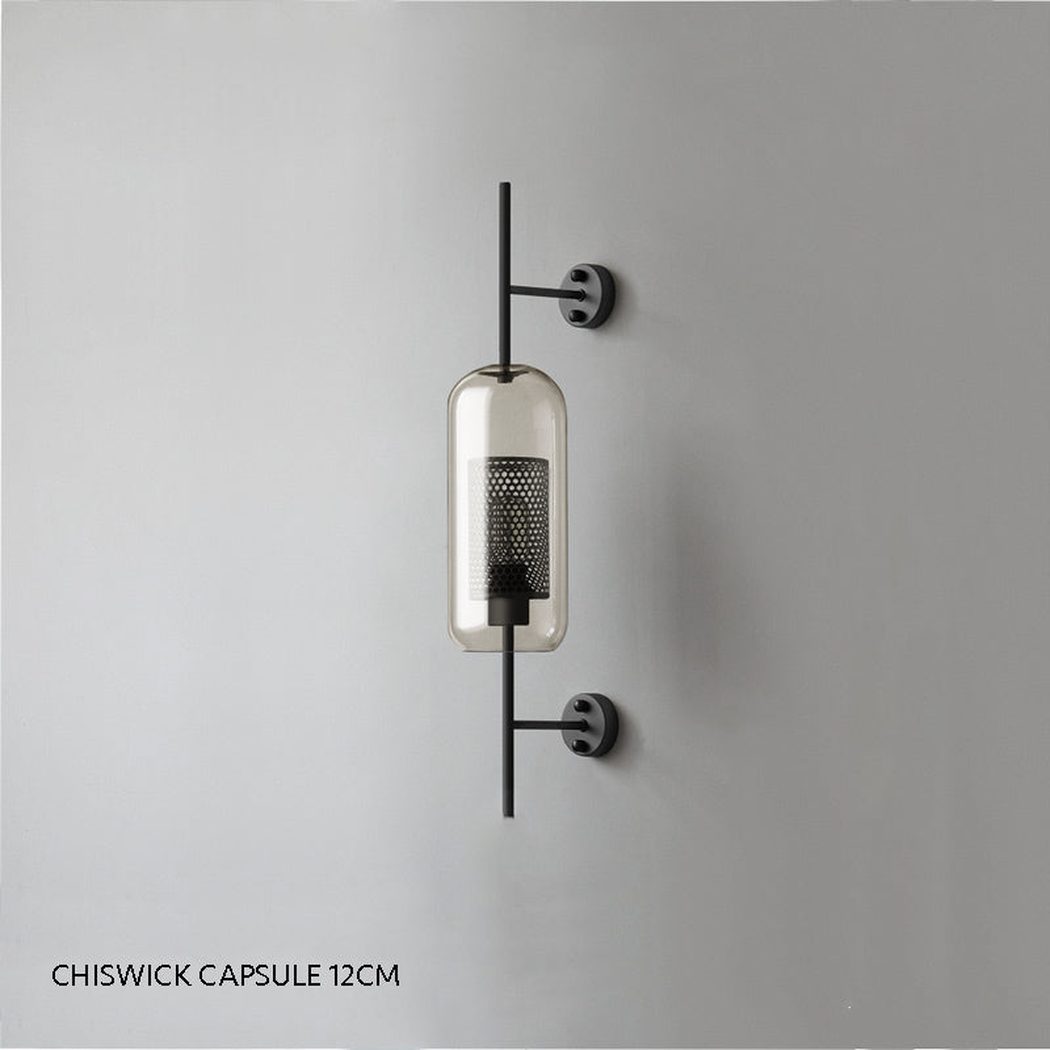 Chiswick Glass Shade Brass Fitting Wall Light